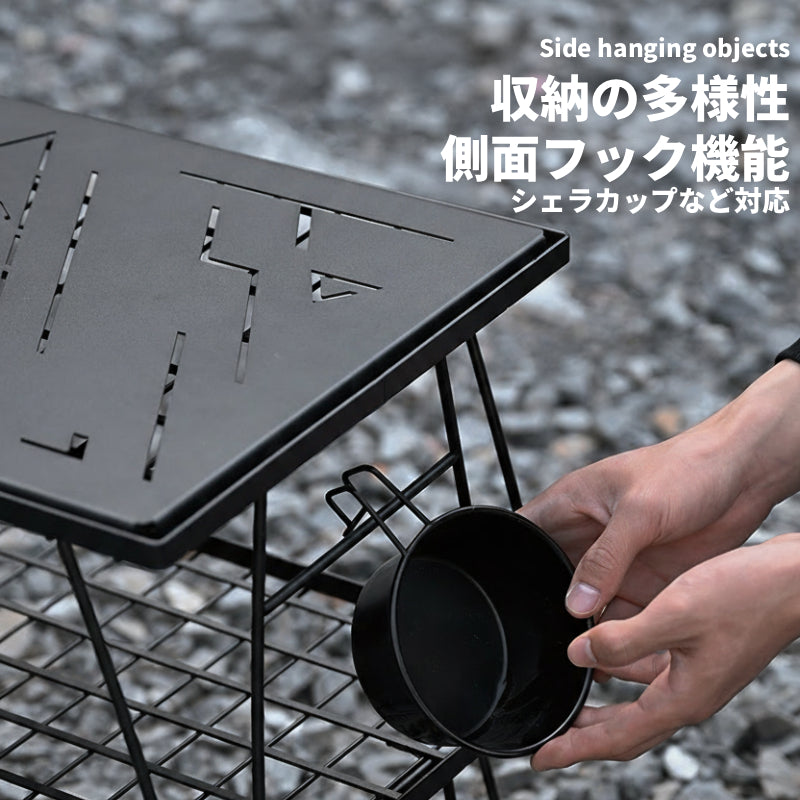 チェスクロス鉄ネットテーブル2セット　バッグ同梱