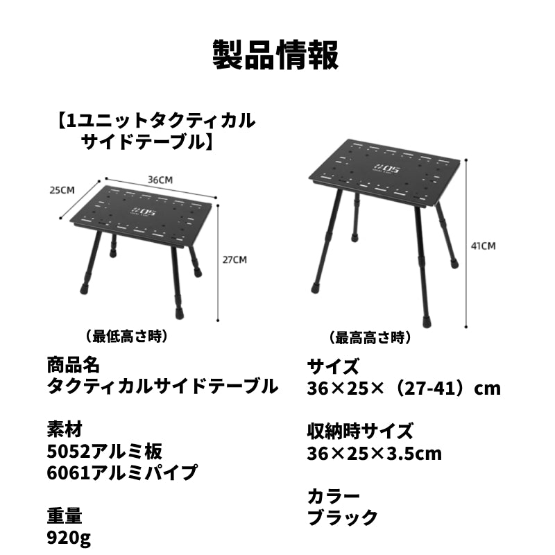 1ユニットタクティカルテーブル
