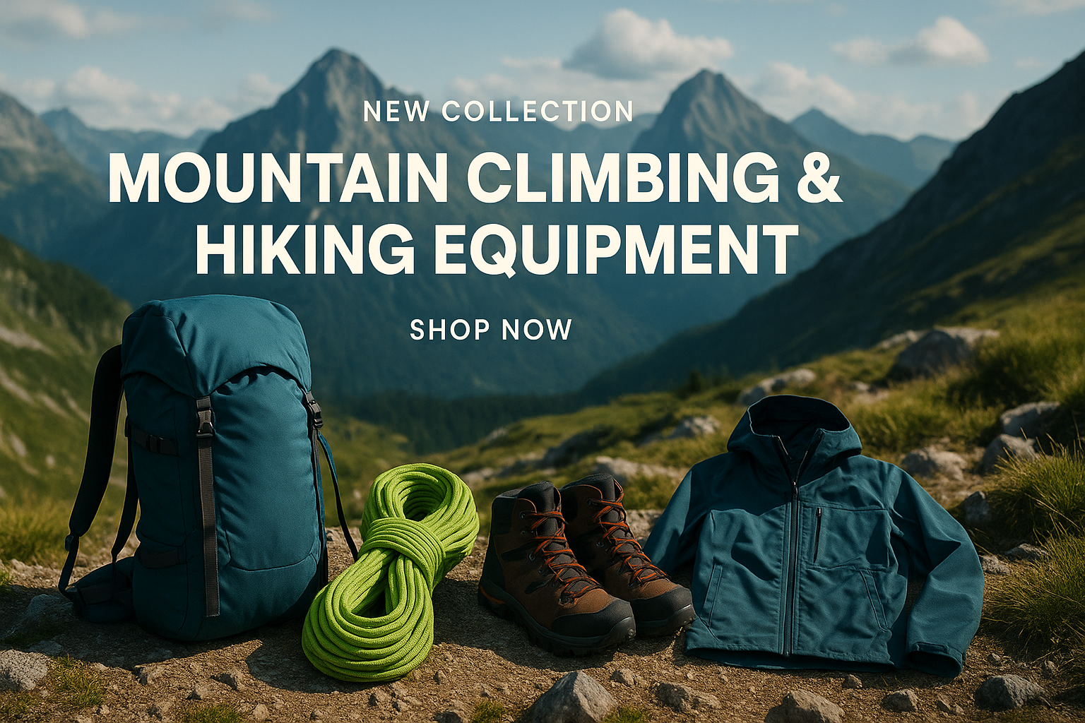 登山装备系列Banner